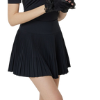 GoPlayer Women's Golf Pleated Pants Skirt (Navy Blue)