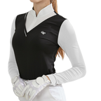 GoPlayer Women's One-Piece Sunscreen Sleeve Jumper (Black)