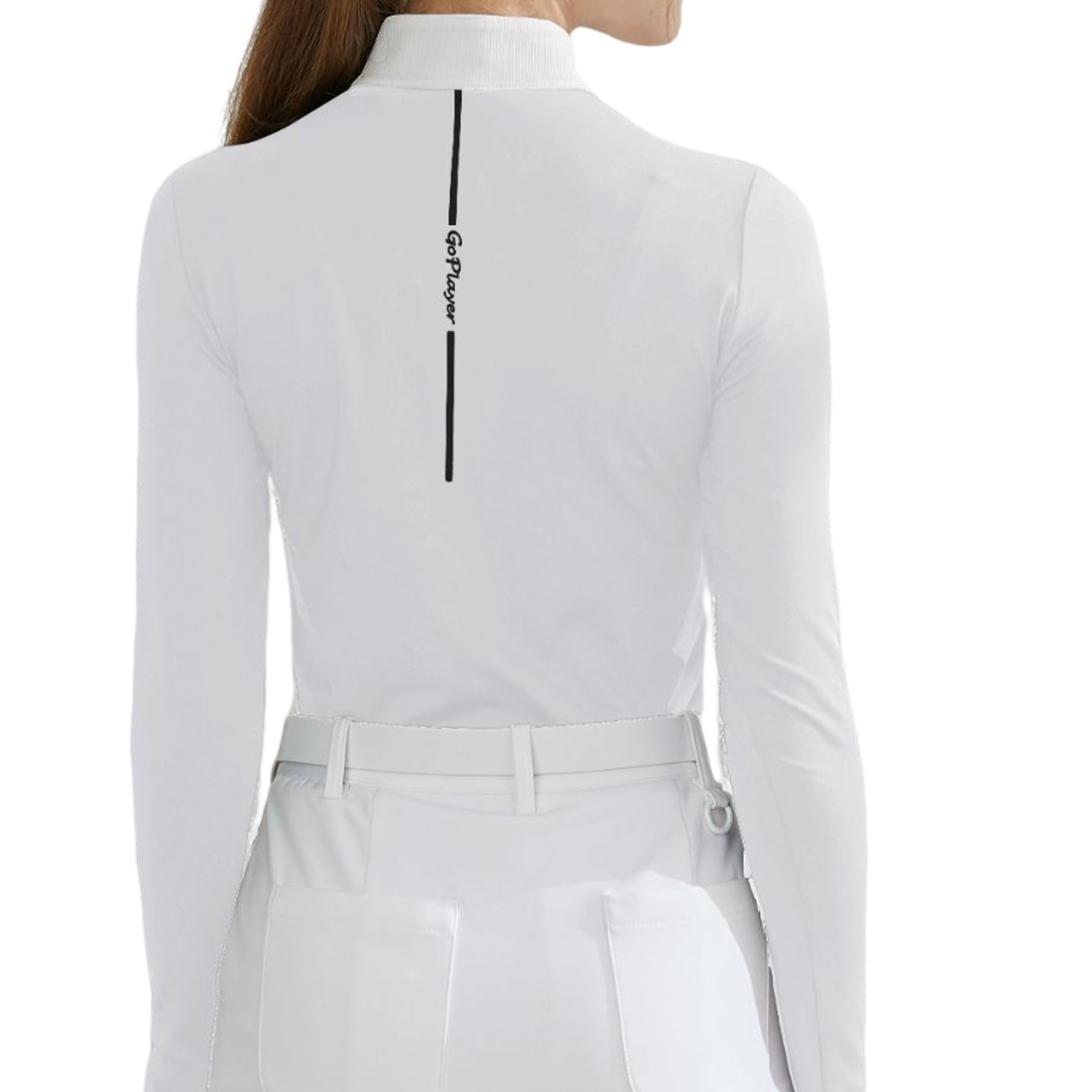 GoPlayer Women's One-Piece Sunscreen Sleeve Overshirt (White)