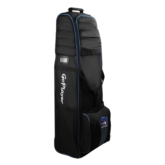 GoPlayer travel bag with wheels (black with blue)