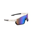 GoPlayer Large Frame Sunglasses (White Black Frame Green Plating)