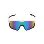 GoPlayer Large Frame Sunglasses (White Black Frame Green Plating)