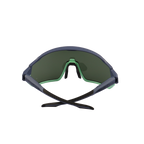 GoPlayer ラージフレーム サングラス (ブルー グリーン フレーム グリーン フィルム)