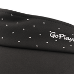 GoPlayer Ladies Golf Hollow Visor Hat (Black)